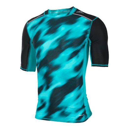 adidas Training Sports Round Neck T-Shirt 'Blue' BK3551