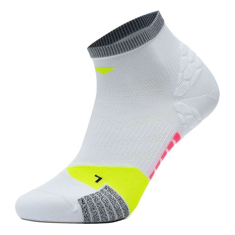 Li-Ning Running Short Socks 'Grey Neon Yellow' AWST101-4