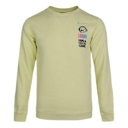 Nike Sportswear Club Fleece Round Collar Male Orange Green DC3938-750