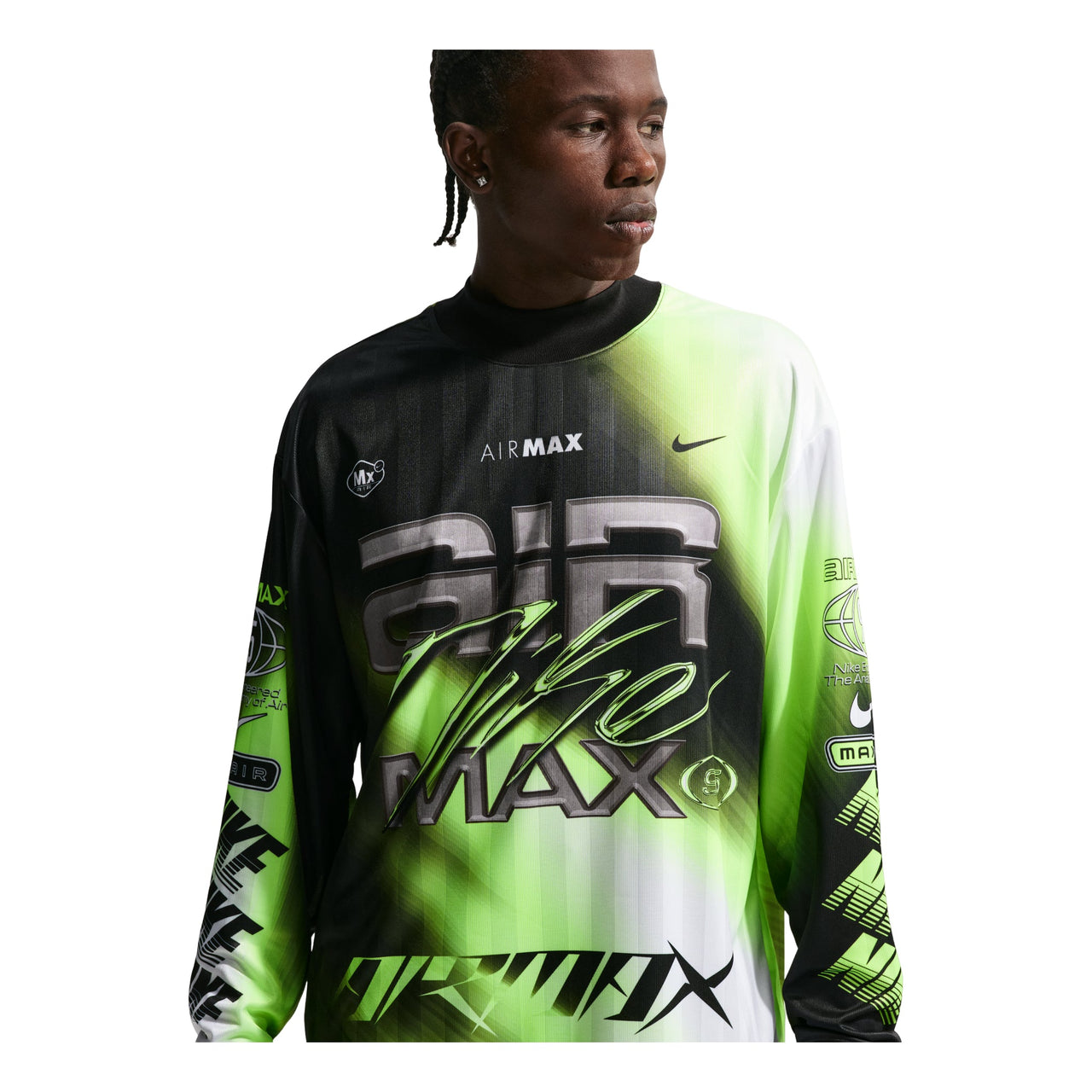 Nike Culture of Football Dri-FIT Long-Sleeve Soccer Jersey 'Volt Black White' IQ1015-702