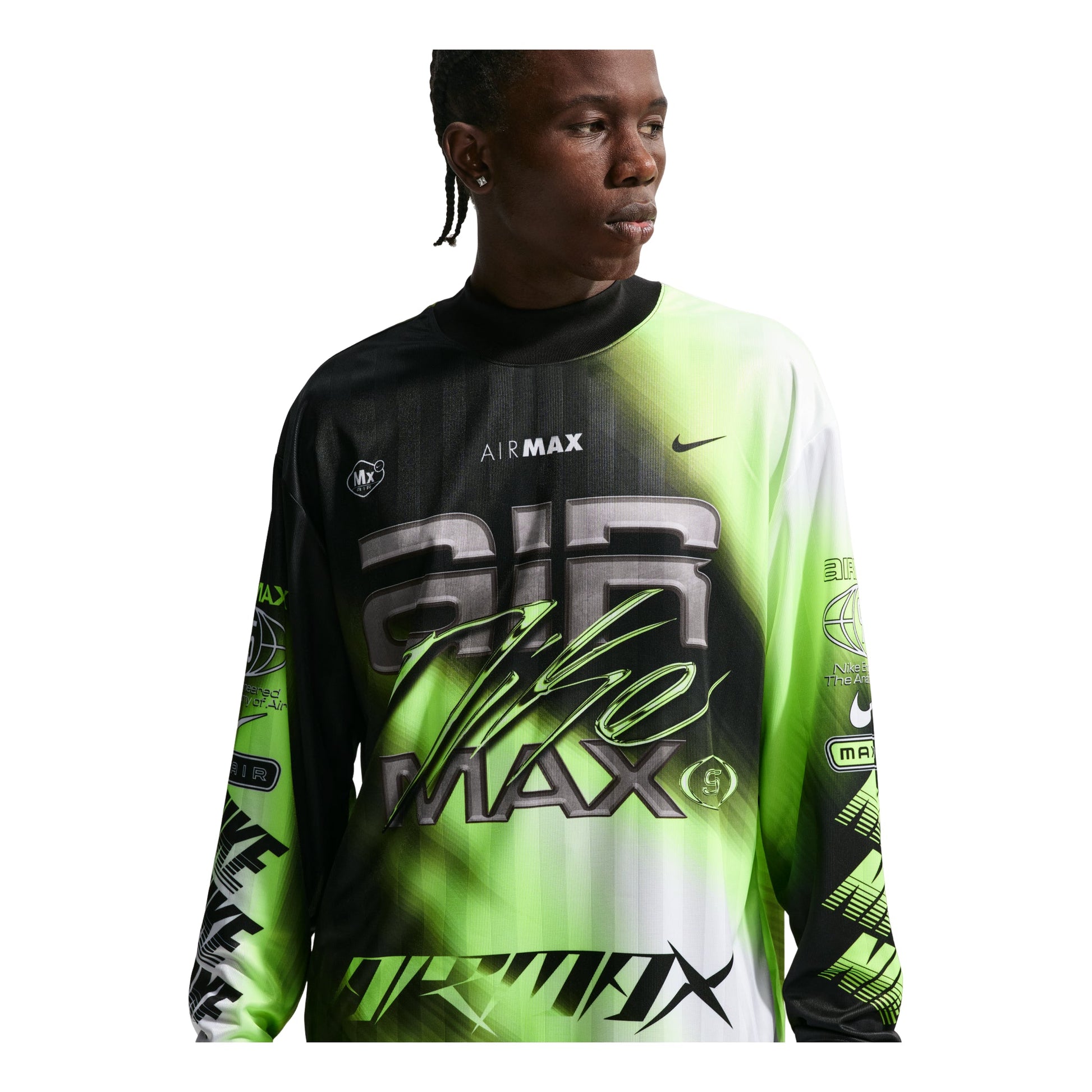 Nike Culture of Football Dri-FIT Long-Sleeve Soccer Jersey 'Volt Black White' IQ1015-702