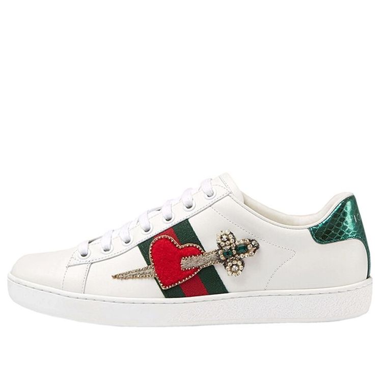 (WMNS) Gucci Ace Embroidered 'Bee' 472990-A38G0-9064
