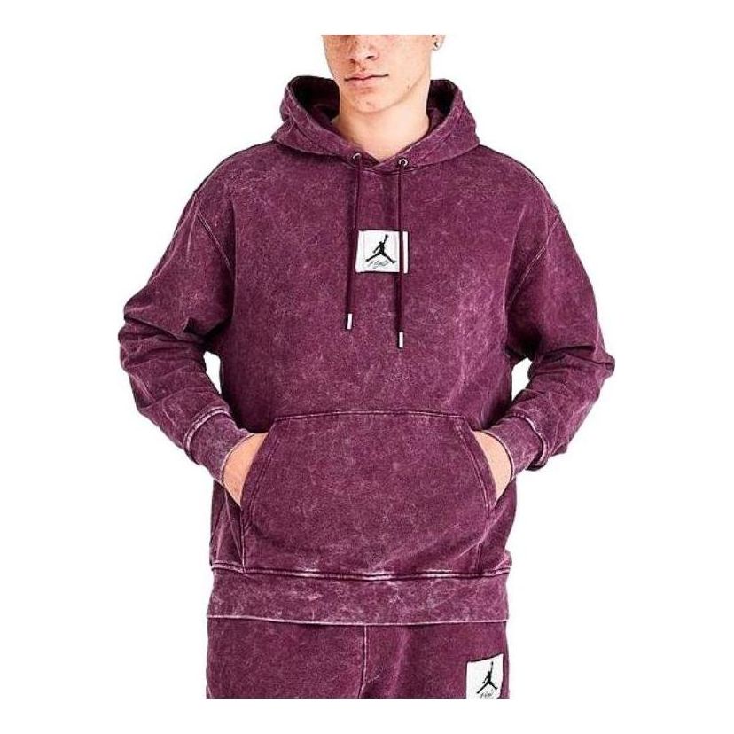 Air Jordan Essential Washed Fleece Hoodie 'Burgundy' DR3087-680