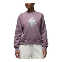 (WMNS) Air Jordan Brooklyn Fleece Graphic Hoodie 'Mauve' FD7154-508