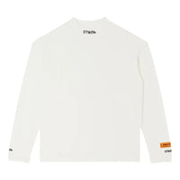 HERON PRESTON CTNMB Long-Sleeve Turtleneck T-shirt 'White Black' HMAB017C99JER0010110