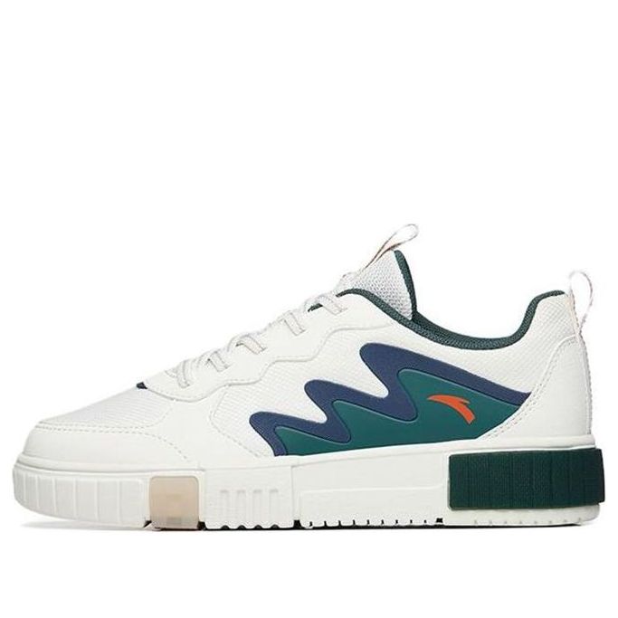 (GS) ANTA Skateboarding Series Sneakers 'White Dark Green' 312238006-7