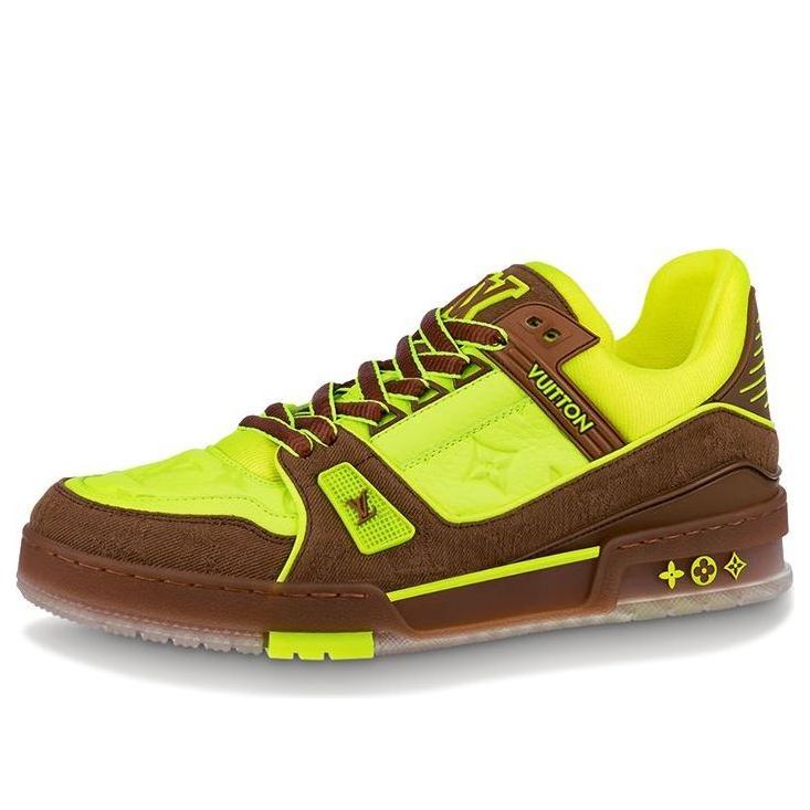 LOUIS VUITTON Trainers 'Neon Yellow with Brown' 1A8Z6I