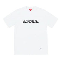 Supreme SS19 AWOL Football Top White Round Neck Short Sleeve Unisex SUP-SS19-443