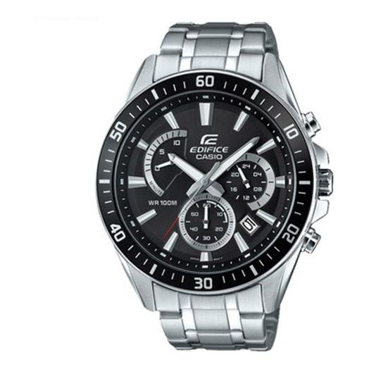 CASIO EDIFICE Waterproof Sports Stainless Steel Strap Mens Black Analog EFR-552D-1AVUPR