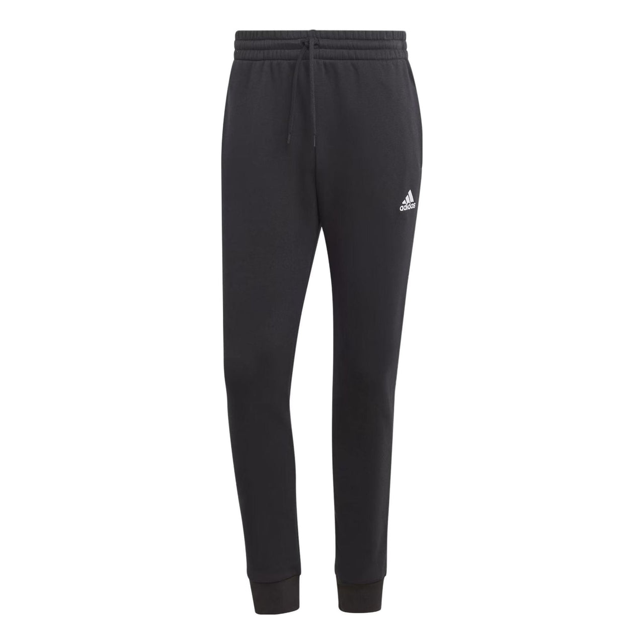 adidas Essentials Fleece Tapered Cuffed Pants 'Black' IB4023