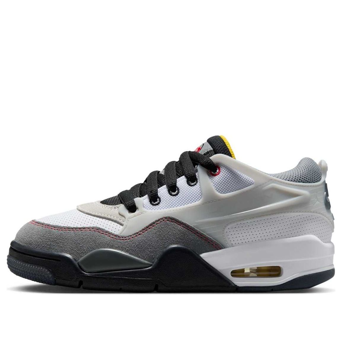 (GS) Air Jordan 4 RM Premium 'White Smoke Grey Red' IB8051-100