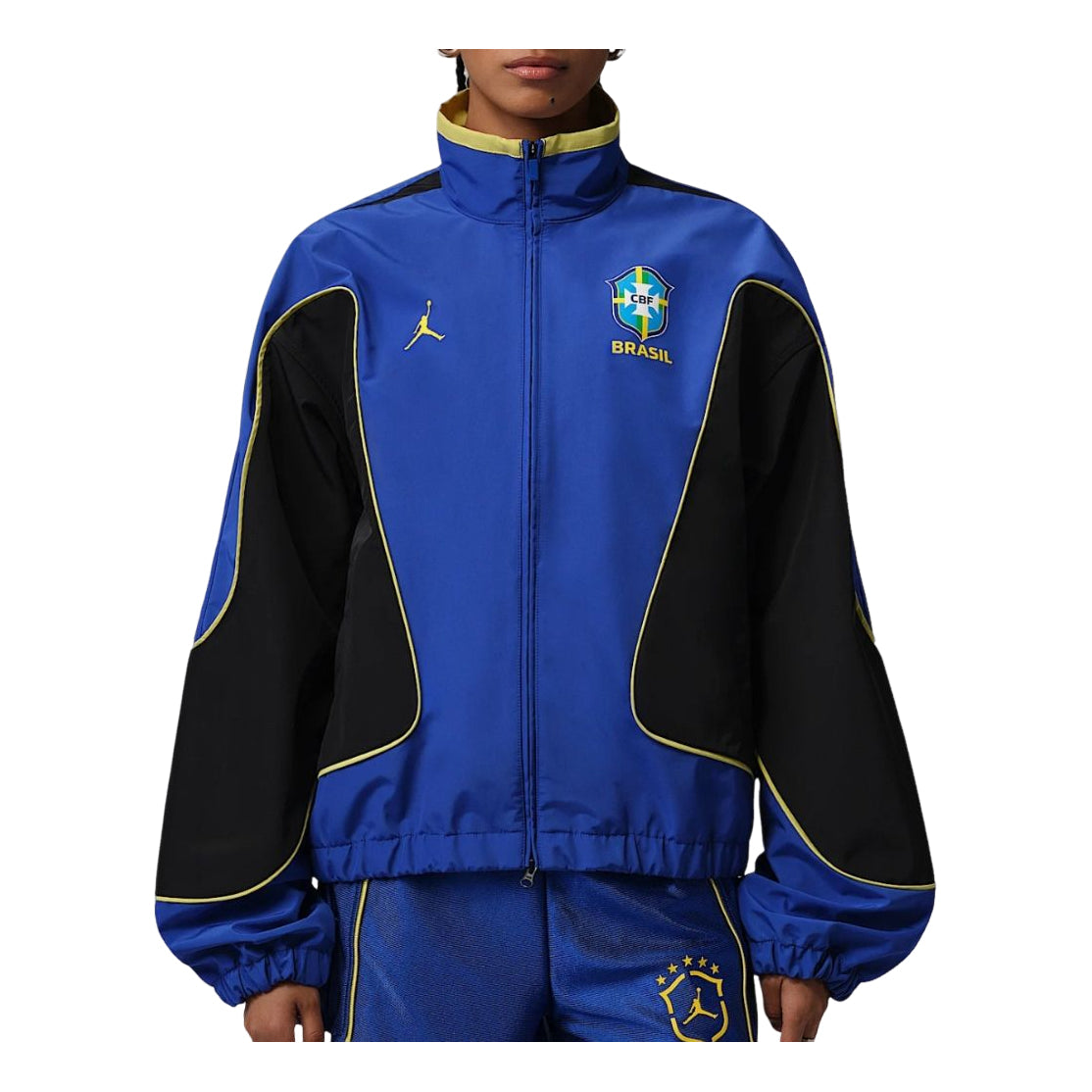 (WMNS) Air Jordan Anthem Brazil Jacket 'Old Royal Yellow Pulse' IF3865-419