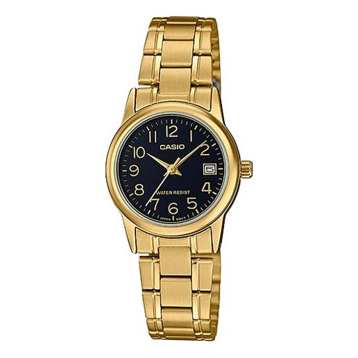 CASIO Quartz Stainless Steel Strap Waterproof Gold Analog LTP-V002G-1B
