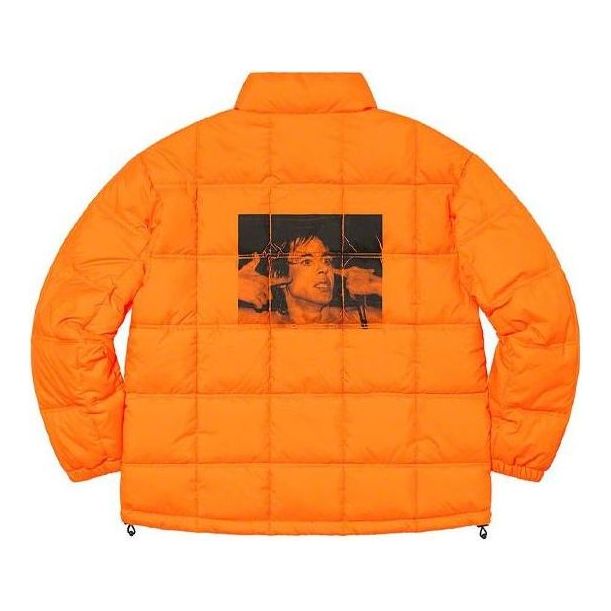 Supreme Iggy Pop Puffy Jacket 'Orange Black' SUP-SS21-507