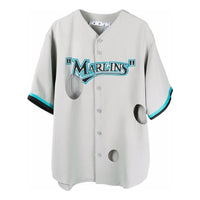 Off-White x New Era x MLB Miami Marlins Shirt 'White Blue Black' OMGA207G21FAB0010910
