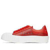 Alexander McQueen Deck Lace-Up Plimsoll Sneakers 'Red White' 667817WIB646123