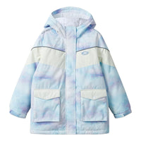 (GS) Skechers SKX Hooded Down Jacket 'Blue White' P423G044-03RS