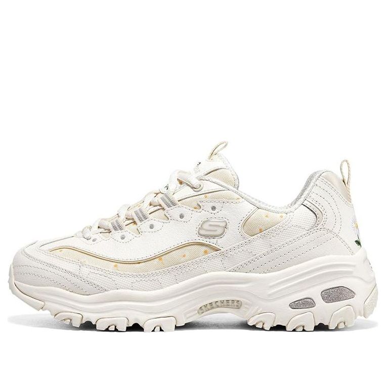 (WMNS) Skechers D'lites 1.0 Sneakers 'White' 896180-OFWT