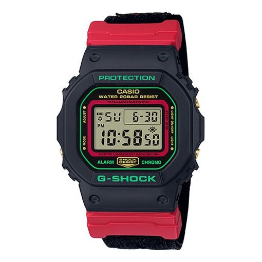CASIO G-Shock Square 'Black Red' DW-5600THC-1