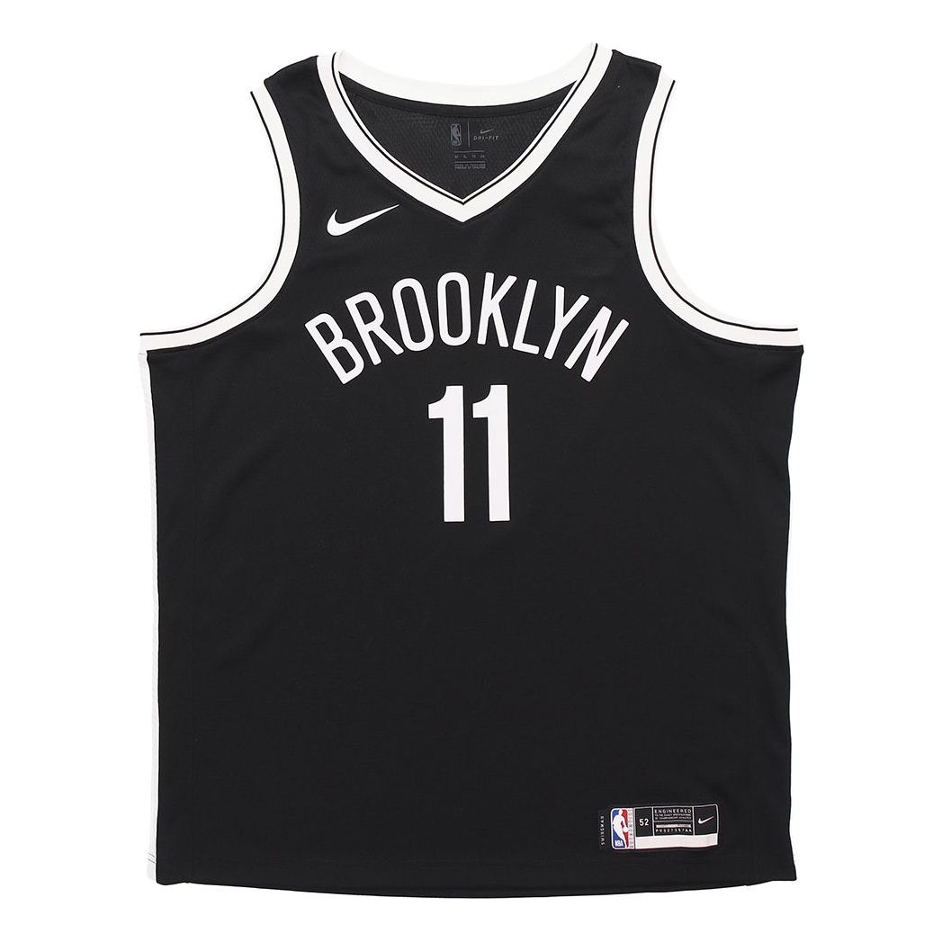 Nike NBA Sports Basketball Jersey/Vest SW Fan Edition 20-21 Season Brooklyn Nets Kyrie Irving 11 Black CW3658-015