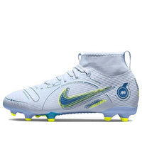 (GS) Nike JR Mercurial Superfly 8 Academy FG/MG 'White Blue' DJ2854-054