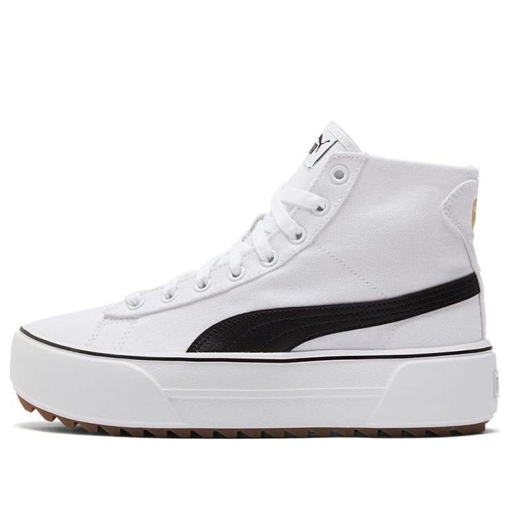 (WMNS) PUMA Kaia Mid CV 'White Black' 384409-01