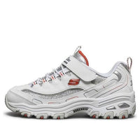 (GS) Skechers D'lites Shoes 'White Grey' 664151L-WHT