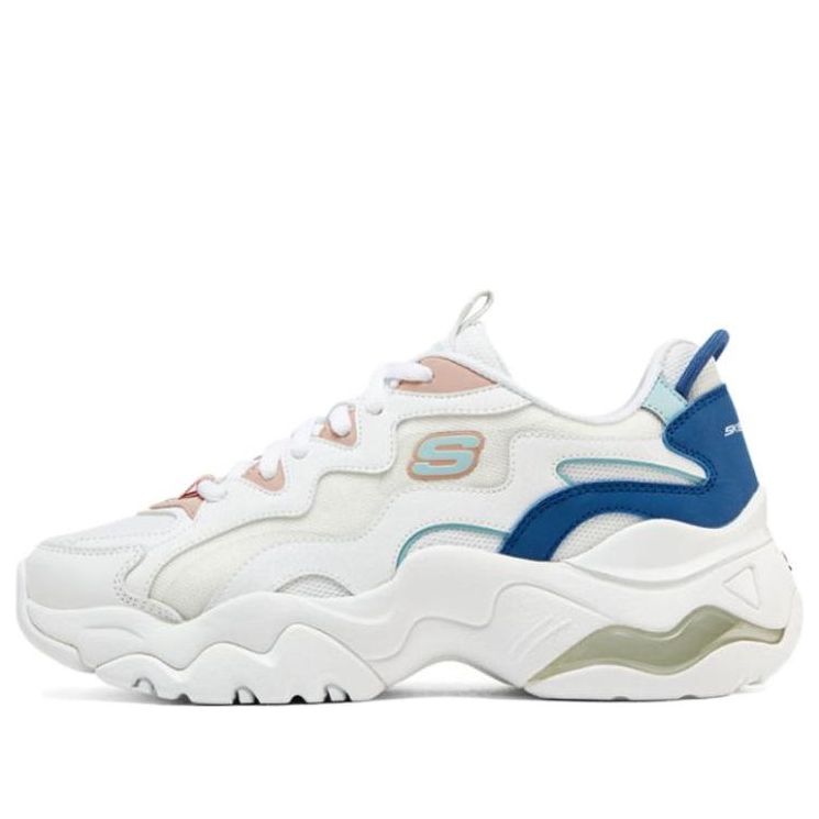 (WMNS) Skechers DLites 3-High Alert Shoes 'White Blue' 896254-WBLP