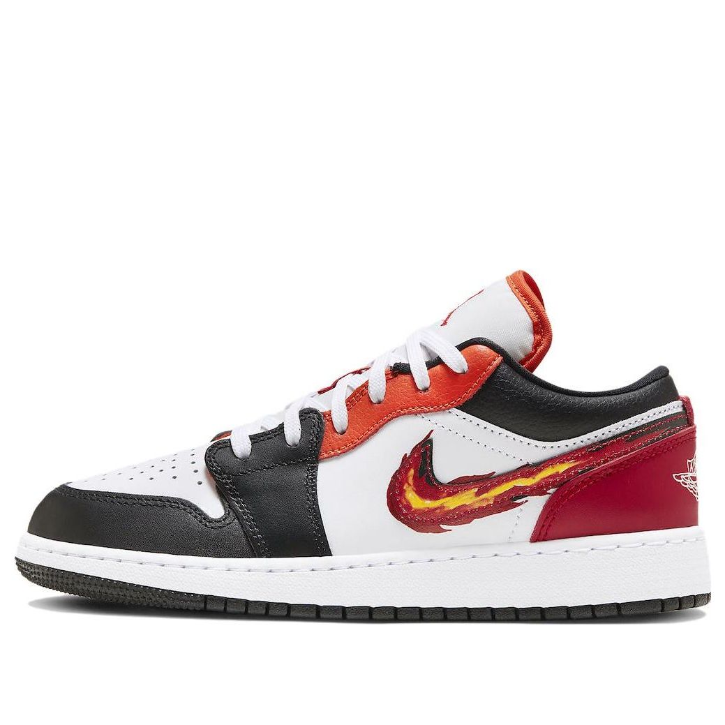 (GS) Air Jordan 1 Low 'Flaming Swoosh - Gym Red' FJ7222-101