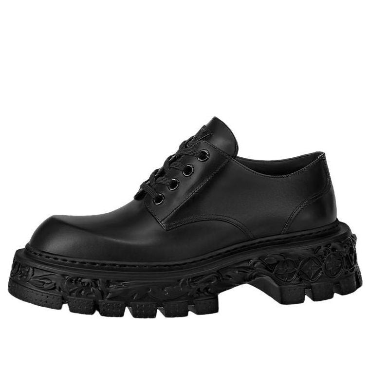 حذاء لوفرز LOUIS VUITTON LV Platform Lace Up Loafers "أسود" 1AAHAT