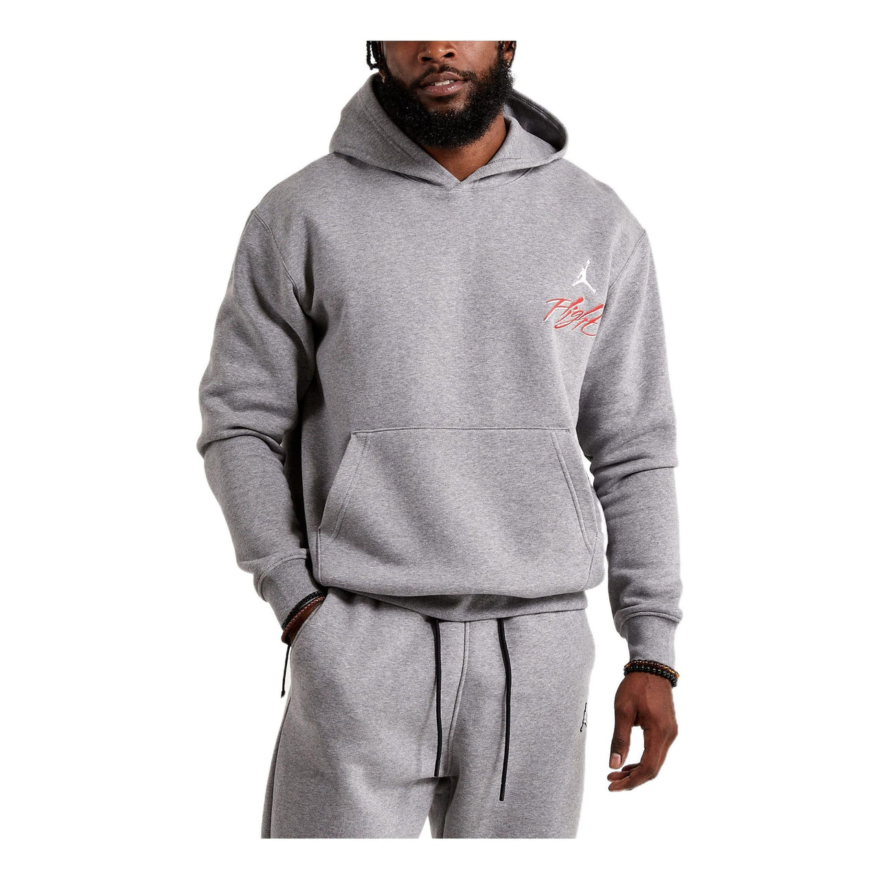 Air Jordan Jumpman Logo Hoodie 'Grey' DQ7505-091