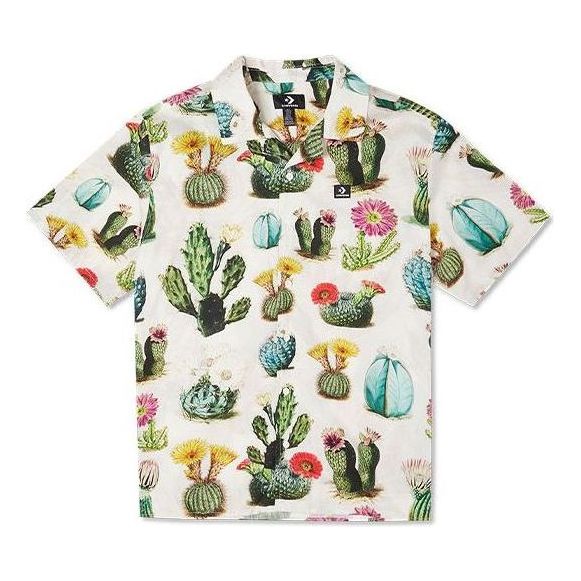 Converse Plant Printed Resort Shirt 'Desert Sand Cactus Multi' 10023277-A03