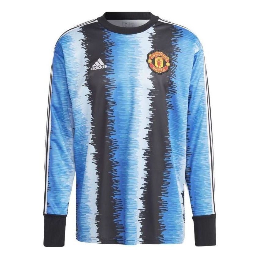 adidas Manchester United Icon Goalkeeper Jersey 'Black Real Blue' HT1994