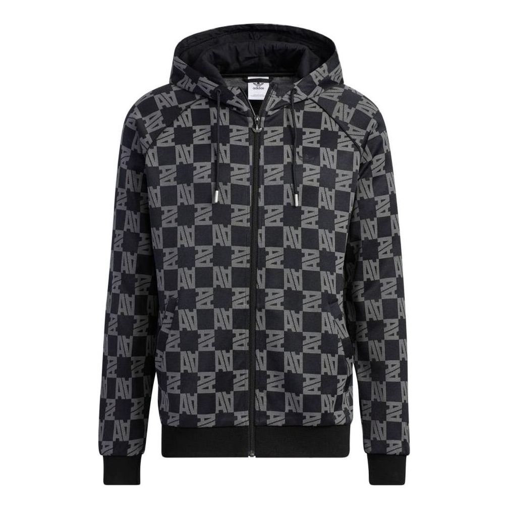 adidas Monogram Jacket 'Black White' HR3435