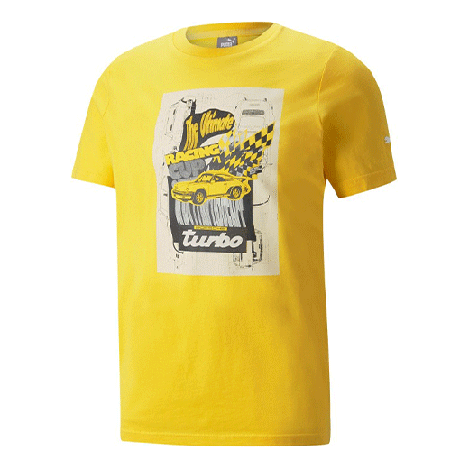 PUMA Porsche Medium Graphic T-Shirt 'Yellow Black White' 533785-06
