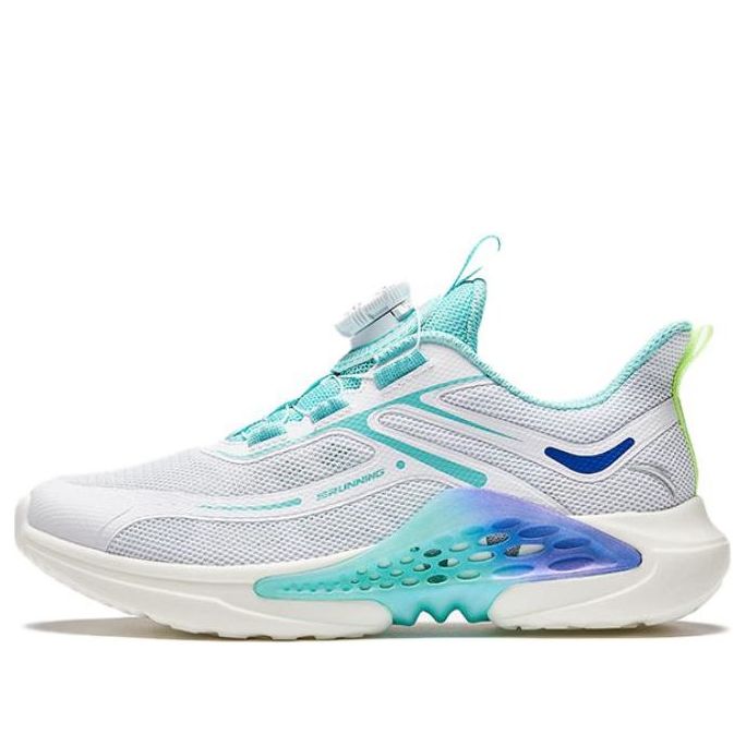 (GS) ANTA Running Series Sneakers 'White Teal Blue' A312425509-4