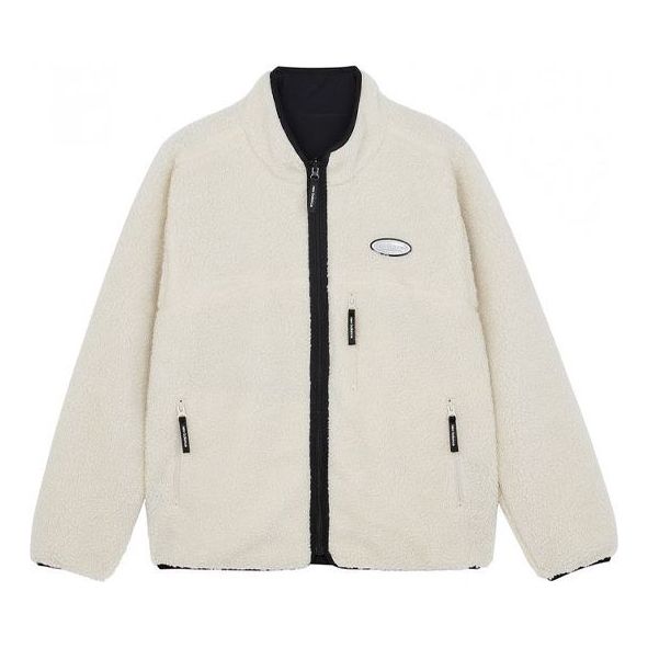 New Balance Fleece Stay Warm Sports Jacket Couple Style Creamy White 6DB43013-BK