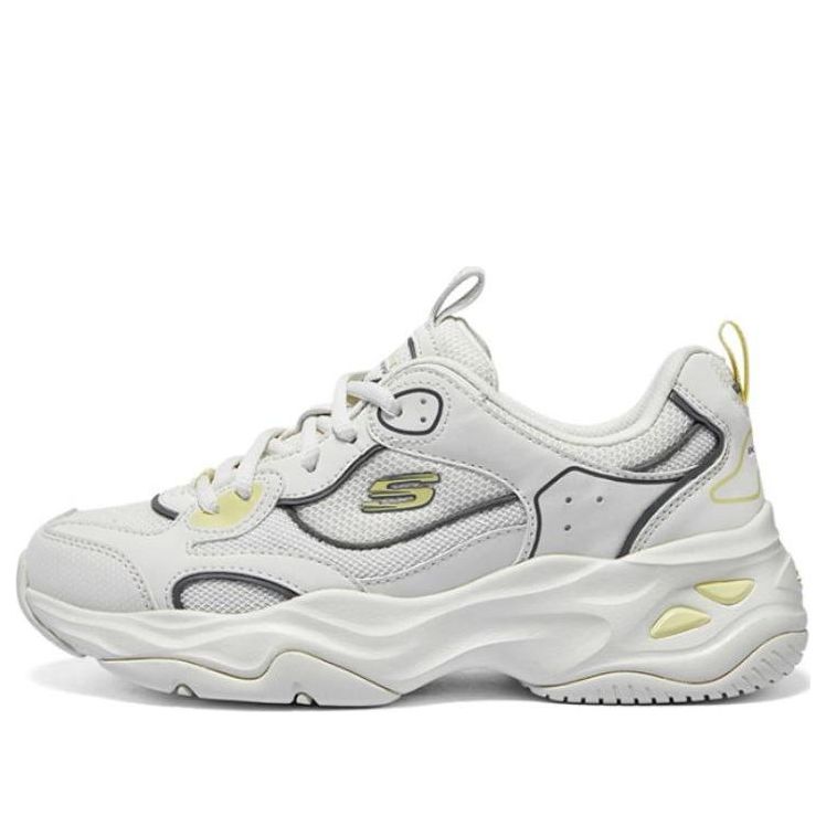 (WMNS) Skechers D'Lites 4.0 Shoes 'Grey White' 896256-NTMT