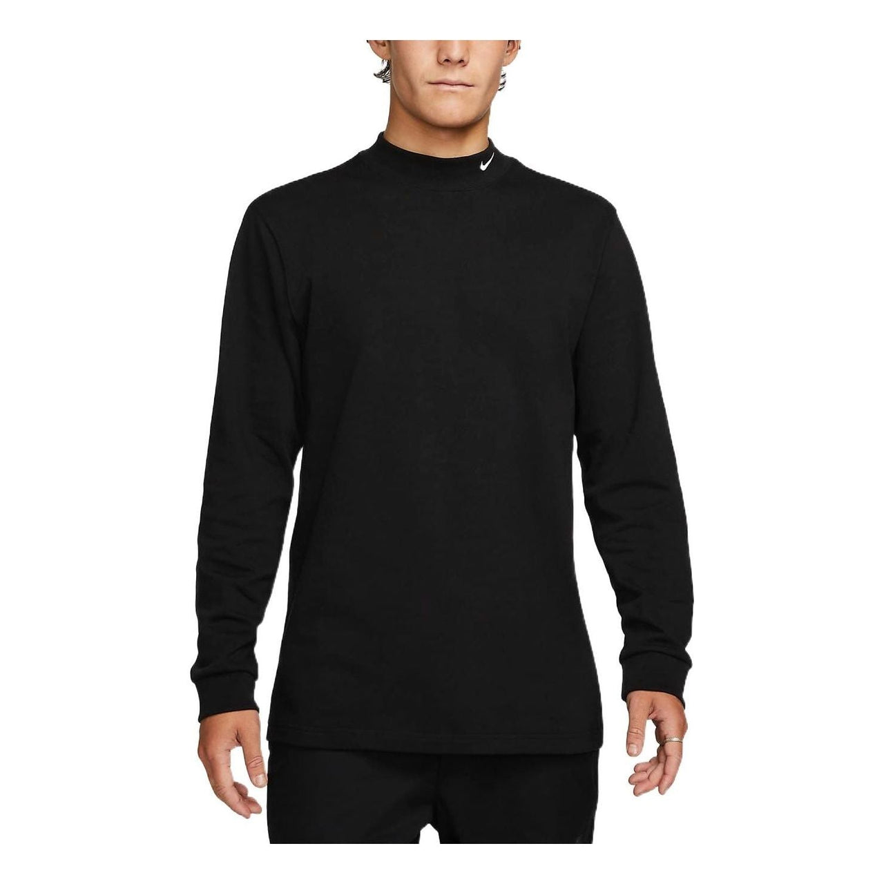 Nike AS M NL LS MOCK NECK SHIRT 'Black White' DX5869-010