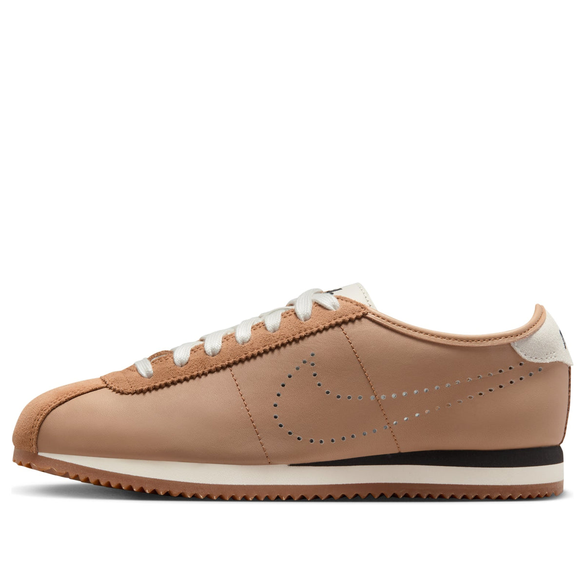 (WMNS) Nike Cortez Leather 'Pale Shale Sail Perforated Swoosh' HQ1841-200