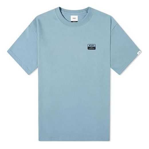 WTAPS Wuc Tee Spot Letters Short-Sleeve Unisex Blue 192PCDT-ST05S