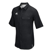 adidas Button Up Shirt 'Black' 891838-410
