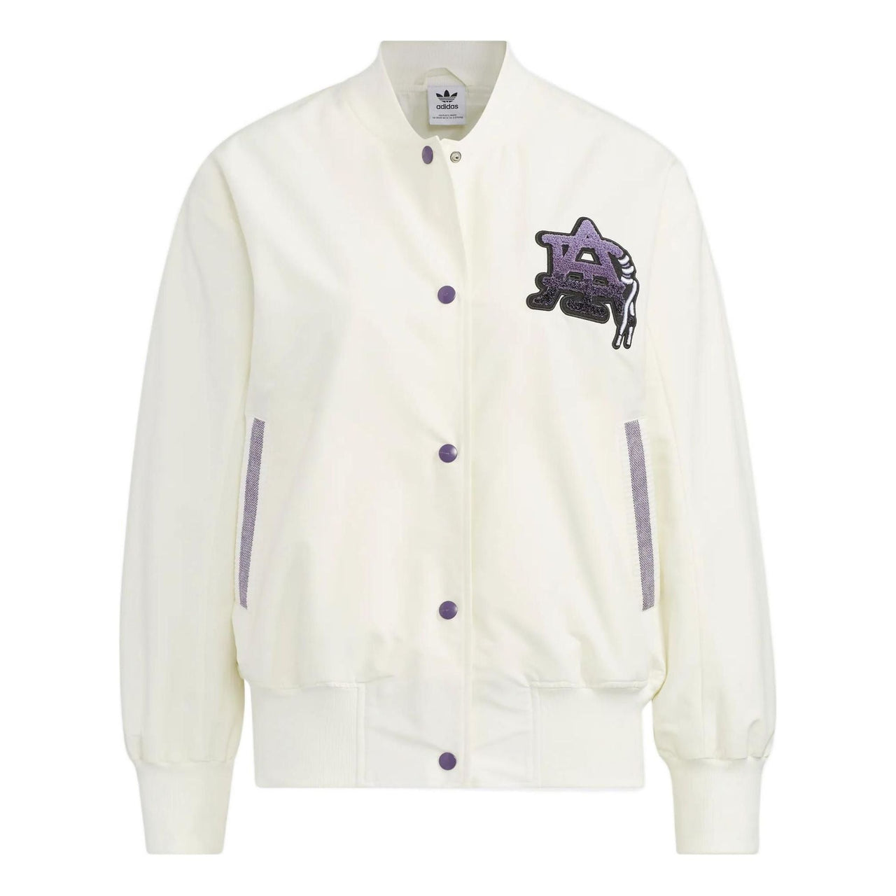 (WMNS) adidas Modern Collegiate Bomber Jacket 'White' HS1918