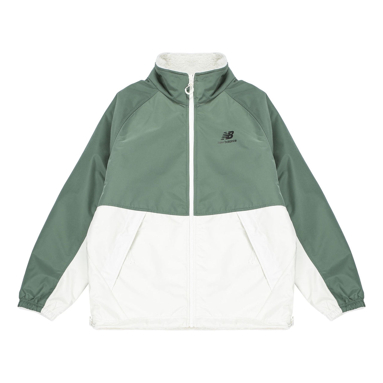 New Balance Sports Warm Reversible Jacket 'White Green' 6DC39703-IV
