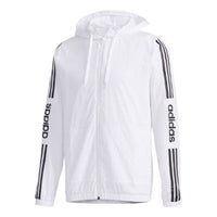 adidas neo M ESNTL 3S WB Sports Windbreaker Jacket White FP7451