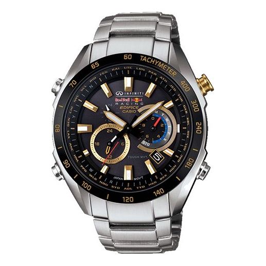 CASIO EDIFICE Serieses Men's Black Waterproof Black Dial Mens Black Analog EQW-T620RB-1A