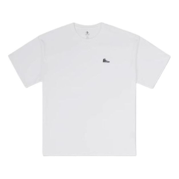 Converse Loose Sneaker Patch T-Shirt 'White' 10027239-A01