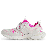 (WMNS) Balenciaga Track Sock Sneakers 'White and Neon Pink Knit and Nylon' 736328W3SKC9055