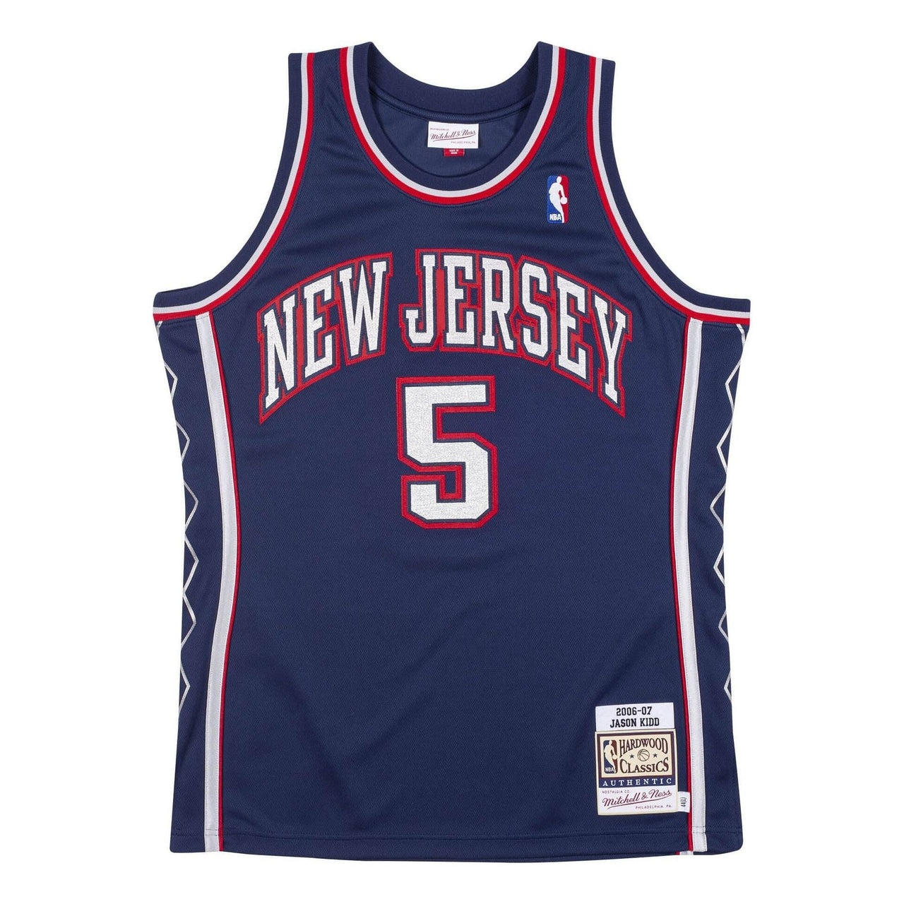 Mitchell & Ness x NBA New Jersey Nets 2006-07 Jerseys 'Jason Kidd 5' AJY4AC19094-NJNNAVY06JKI