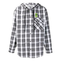 Off-White Stripe Hooded Long-sleeve Shirt Unisex White OMGA099R20G710010100